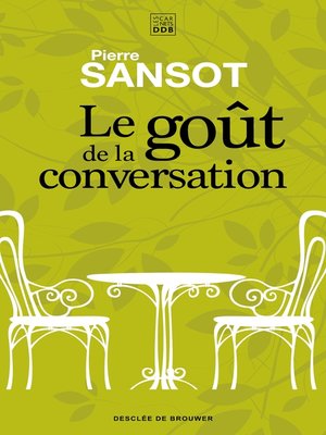 cover image of Le goût de la conversation